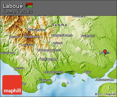 Physical 3D Map of Laboué