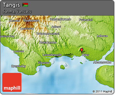 Physical 3D Map of Tangis