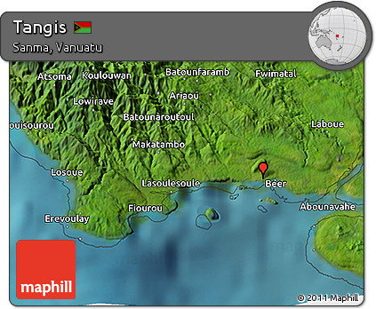 Satellite 3D Map of Tangis