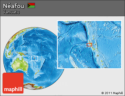 Physical Location Map of Néafou