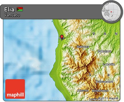 Physical Map of Elia