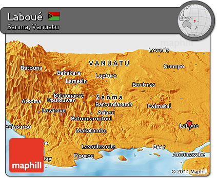 Political Panoramic Map of Laboué