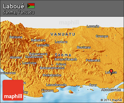 Political Panoramic Map of Laboué
