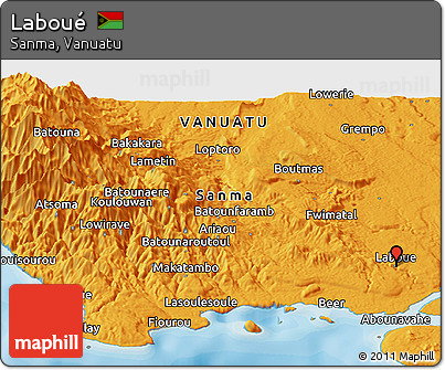 Political Panoramic Map of Laboué