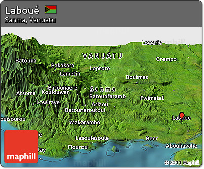 Satellite Panoramic Map of Laboué