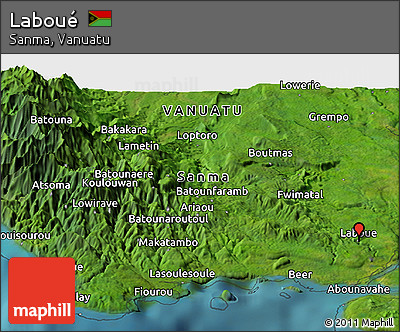 Satellite Panoramic Map of Laboué