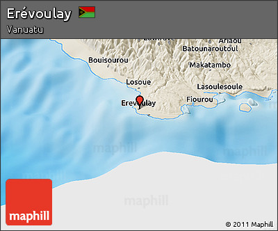 Shaded Relief Panoramic Map of Erévoulay