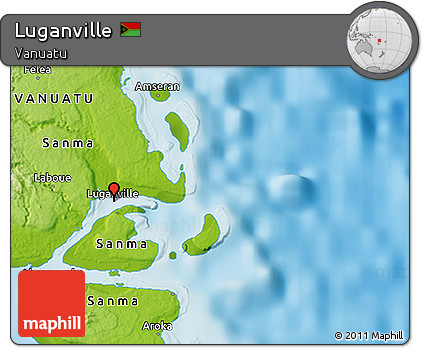 Physical 3D Map of Luganville