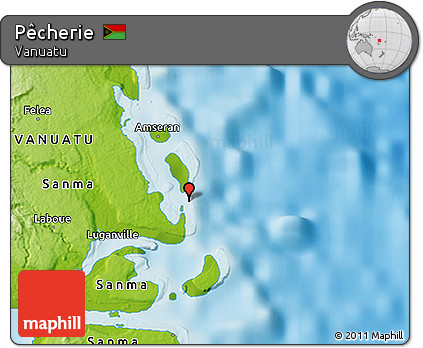 Physical 3D Map of Pêcherie