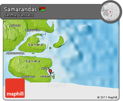 Physical 3D Map of Samarandas