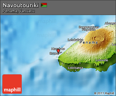Physical 3D Map of Navoutouriki