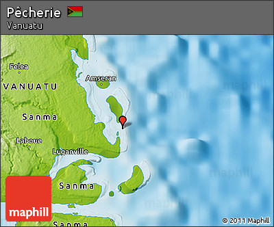 Physical 3D Map of Pêcherie