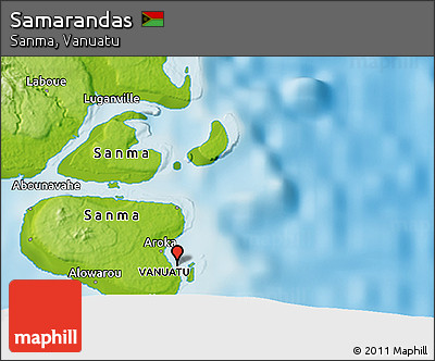 Physical 3D Map of Samarandas