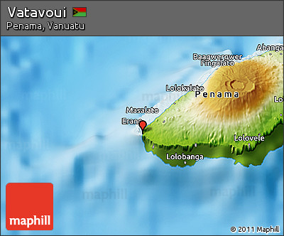 Physical 3D Map of Vatavoui