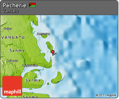 Physical 3D Map of Pêcherie