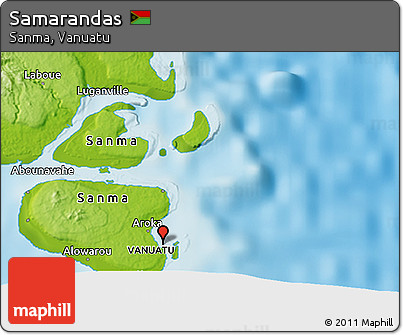 Physical 3D Map of Samarandas