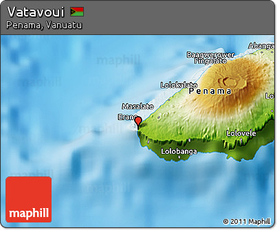 Physical 3D Map of Vatavoui