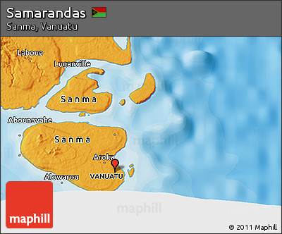 Political 3D Map of Samarandas