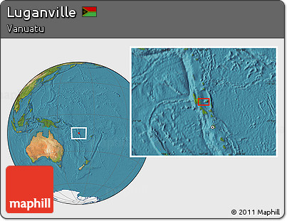 Satellite Location Map of Luganville