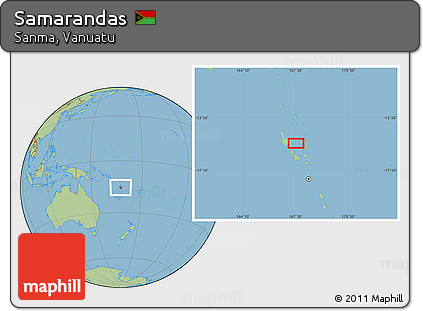 Savanna Style Location Map of Samarandas