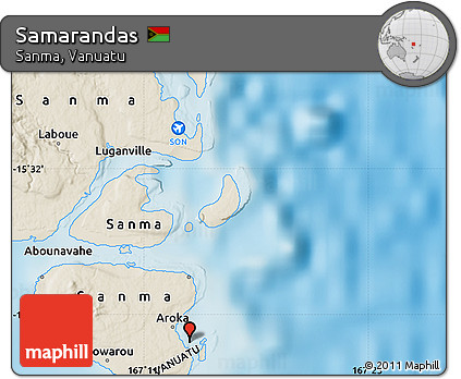 Shaded Relief Map of Samarandas