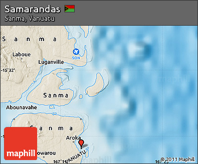 Shaded Relief Map of Samarandas