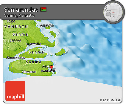 Physical Panoramic Map of Samarandas