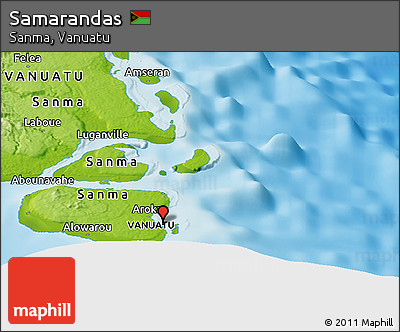 Physical Panoramic Map of Samarandas