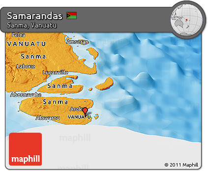 Political Panoramic Map of Samarandas