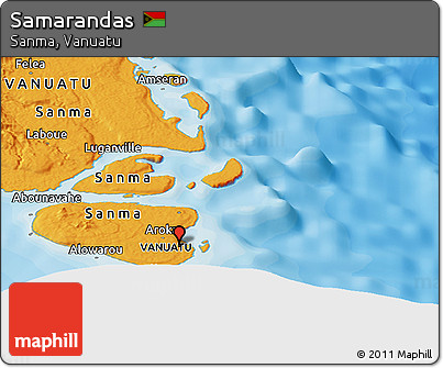 Political Panoramic Map of Samarandas