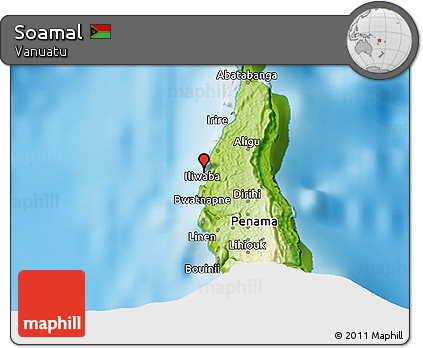 Physical 3D Map of Soamal