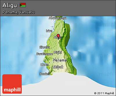 Physical 3D Map of Aligu