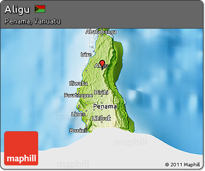 Physical 3D Map of Aligu