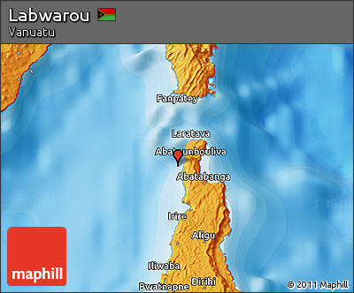 Political 3D Map of Labwarou