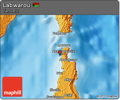 Political 3D Map of Labwarou