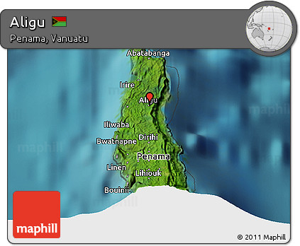 Satellite 3D Map of Aligu