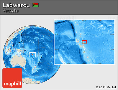 Shaded Relief Location Map of Labwarou
