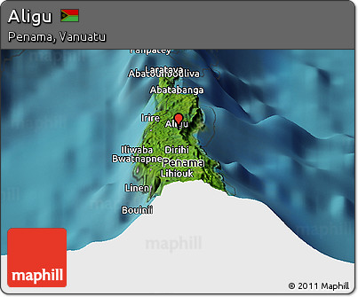 Satellite Panoramic Map of Aligu