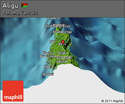 Satellite Panoramic Map of Aligu