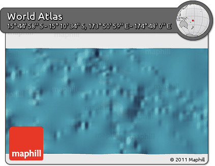 Satellite 3D Map of the Area around 15° 27' 46" S, 174° 19' 29" E