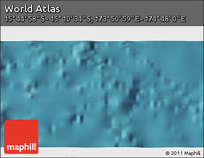 Satellite 3D Map of the Area around 15° 27' 46" S, 174° 19' 29" E