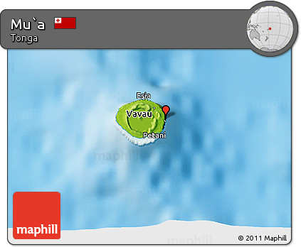 Physical 3D Map of Mu`a
