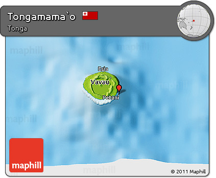 Physical 3D Map of Tongamama`o