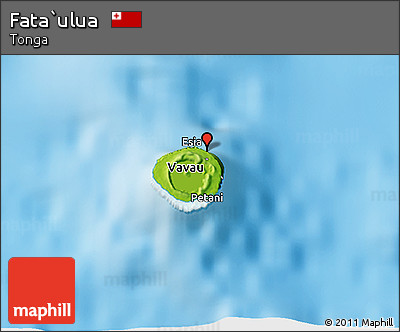 Physical 3D Map of Fata`ulua