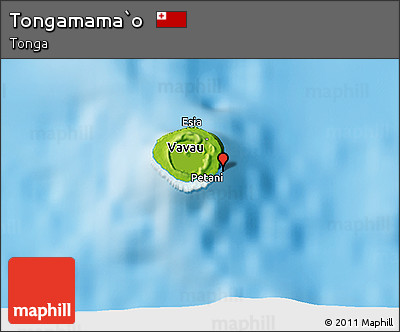 Physical 3D Map of Tongamama`o