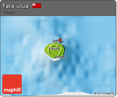 Physical 3D Map of Fata`ulua