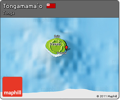 Physical 3D Map of Tongamama`o