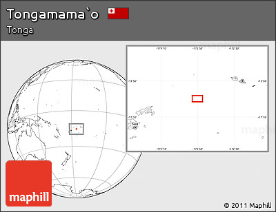 Blank Location Map of Tongamama`o