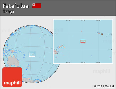 Gray Location Map of Fata`ulua