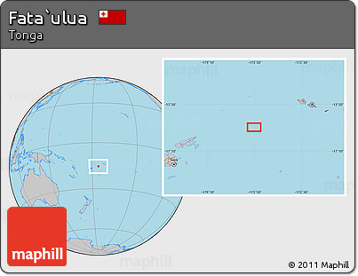 Gray Location Map of Fata`ulua